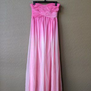 Gorgeous Pink Strapless Dress/Prom Dress